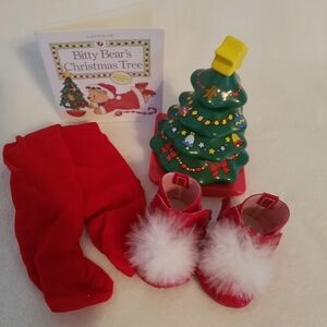 American Girl Christmas Set with Red Accessories